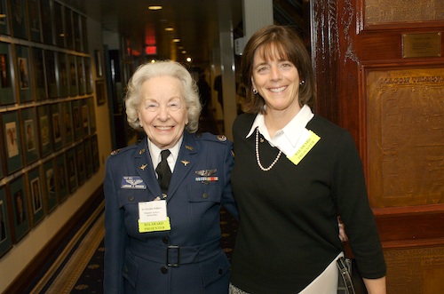 Lorraine Rodgers with Astronaut Barbara Morgan